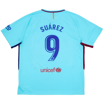 2017-18 Barcelona Maillot extérieur Suarez #9 - 8/10 - (XXL)