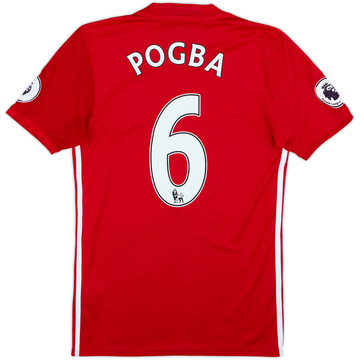 2016-17 Manchester United Maillot Domicile Pogba #6 - 8/10 - (XS)