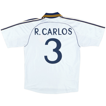 1998-00 Real Madrid Maillot domicile R.Carlos #3 - 6/10 - (M)