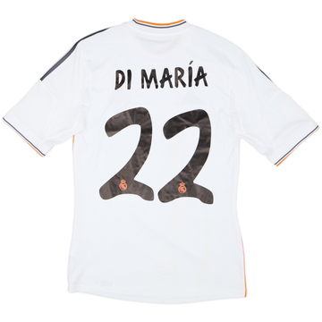 2013-14 Real Madrid Maillot Domicile Di Maria #22 - 7/10 - (S)