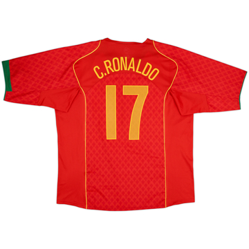 2004-06 Portugal Maillot Domicile C.Ronaldo #17 - 10/10 - (XXL)