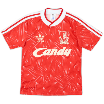 1989-91 Liverpool Maillot domicile - 9/10 - S. Garçon