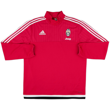2015-16 Juventus adidas Haut d'entraînement 1/4 Zip - 8/10 - (L)
