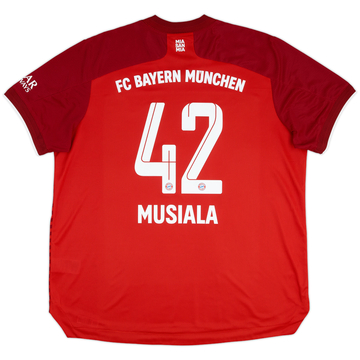 2021-22 Bayern Munich Maillot Domicile Authentique Musiala #42 - 9/10 - (XXL)