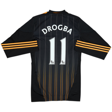 2010-11 Chelsea Maillot Extérieur L/S Version Joueur Drogba #11 - 8/10 - (M)
