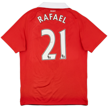 2010-11 Manchester United Maillot domicile Rafael #21 - 6/10 - (M)