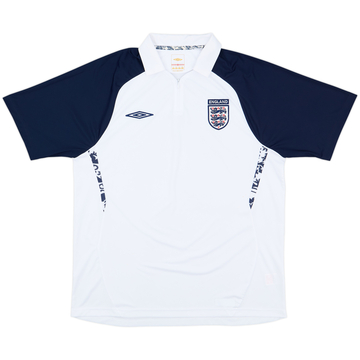 2008-09 England Umbro Polo 1/4 zip - 7/10 - (XL)