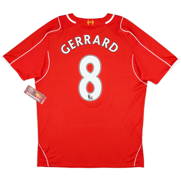 2014-15 Liverpool Maillot Domicile Gerrard #8 (S)