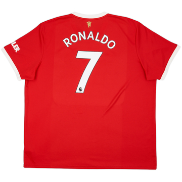 2021-22 Manchester United Maillot Domicile Ronaldo #7 - 8/10 - (3XL)