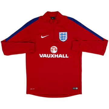 2016-17 England Nike Haut d'entraînement 1/4 Zip - 8/10 - (M)