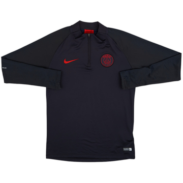 2019-20 Paris Saint-Germain Nike Haut d'entraînement 1/4 zip - 8/10 - (S)