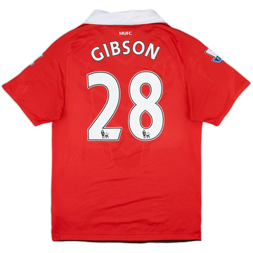2010-11 Manchester United Maillot domicile Gibson #28 - 7/10 - (S)