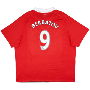 2010-11 Manchester United Maillot domicile Berbatov #9 - 6/10 - (3XL)