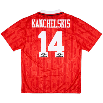 1992-94 Manchester United Maillot Domicile Kanchelskis #14 - 9/10 - (XL)