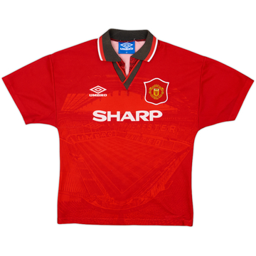 1994-96 Manchester United Maillot domicile - 8/10 - (L. Garçons)