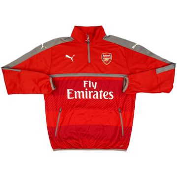 2017-18 Arsenal Puma 1/4 Zip Haut d'entraînement - 9/10 - (XL)