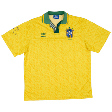 1991-93 Brazil Maillot domicile - 7/10 - (L)