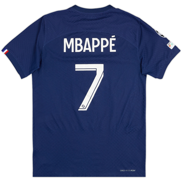 2022-23 Paris Saint-Germain Maillot Domicile Authentique Mbappe #7 - 7/10 - (S)