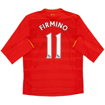 2016-17 Liverpool Maillot Domicile manches longues Firmino #11 - 6/10 - (L)