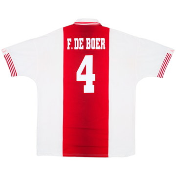 1997-98 Ajax Maillot domicile F. De Boer #4 - 8/10 - (XL)