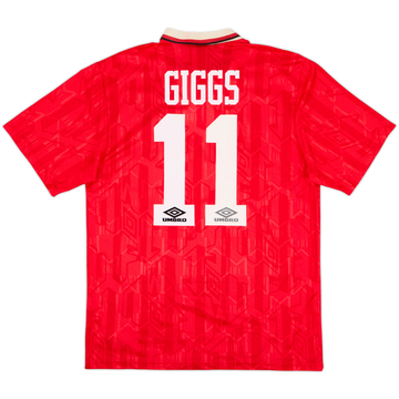 1992-94 Manchester United Maillot Domicile Giggs #11 - 6/10 - (L)