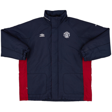 2000-02 Manchester United Umbro Manteau de banc rembourré - 8/10 - (S)