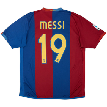 2006-07 Barcelona Maillot Domicile Messi #19 - 5/10 - (L)