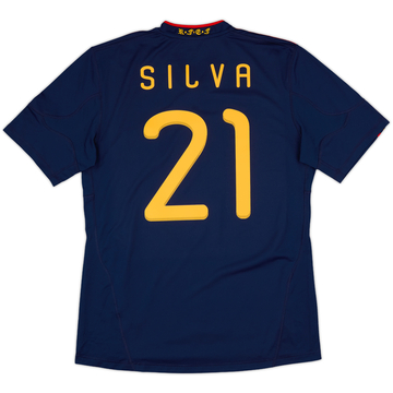 2010-11 Spain Maillot extérieur Silva #21 - 10/10 - (L)