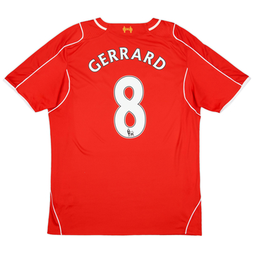 2014-15 Liverpool Maillot domicile Gerrard #8 - 5/10 - (XL)