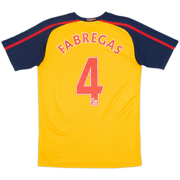 2008-09 Arsenal Maillot extérieur Fabregas #4 - 8/10 - (XL Garçon)