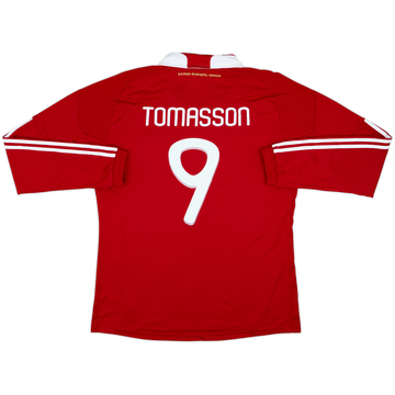2010-11 Denmark Maillot Domicile Authentique L/S Tomasson #9 - 8/10 - (XL)