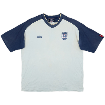 2000-02 England Umbro T-shirt en coton - 8/10 - (L)