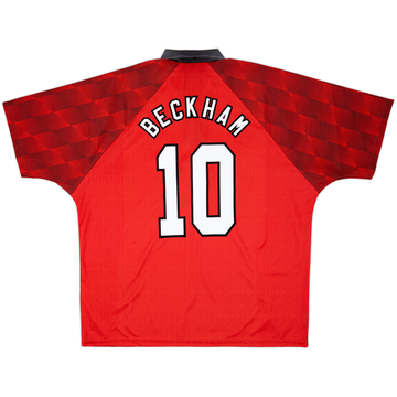 1996-98 Manchester United Maillot domicile Beckham #10 - 10/10 - (XXL)
