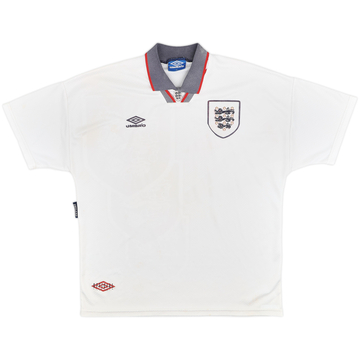 1993-95 England Maillot Domicile - 6/10 - (XL)