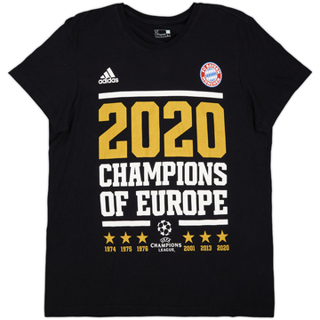 2020 Bayern Munich adidas 'Champions of Europe' T-shirt en coton - 7/10 - (XL)