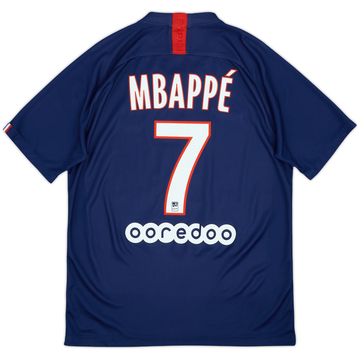 2019-20 Paris Saint-Germain Maillot Domicile Mbappe #7 - 5/10 - (M)
