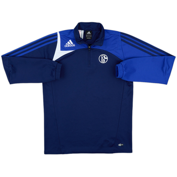 2007-08 Schalke adidas Haut d'entraînement 1/4 Zip - 7/10 - (XL.Boys)