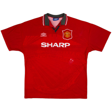 1994-96 Manchester United Maillot Domicile - 5/10 - (XL)