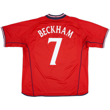 2002-04 Maillot extérieur Angleterre Beckham #7 - 6/10 - (XXL)