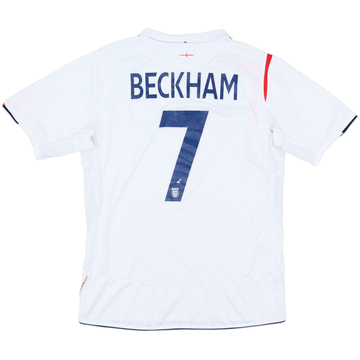 Maillot domicile England 2005-07 Beckham #7 - 6/10 - (M)