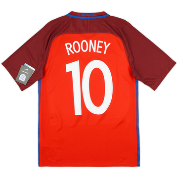 Maillot extérieur England 2016-17 Rooney #10 (S)