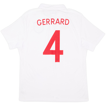 2009-10 England Maillot domicile Gerrard #4 (L)