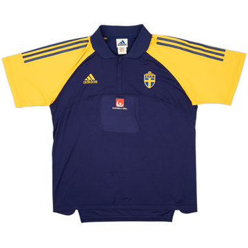 2002-03 Sweden version joueur adidas Polo 1/4 zip - 6/10 - (M/L)