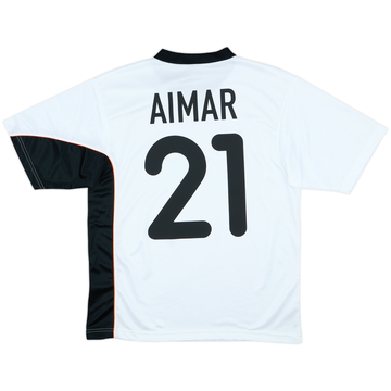 2001-02 Valencia Maillot Domicile Basique Aimar #21 (S)