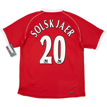 2006-07 Manchester United Maillot domicile Solskjaer #20 (L)