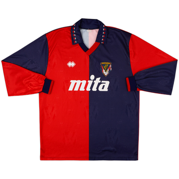 1990-91 Genoa Domicile Maillot ML - 9/10 - (XL)