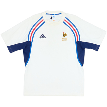 2000-01 France adidas T-shirt en coton - 6/10 - (M)