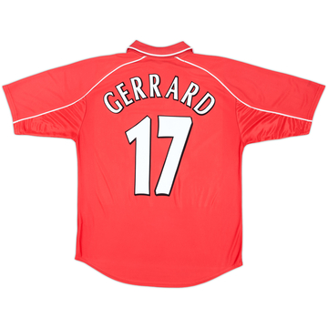 2000-02 Liverpool Maillot Domicile Gerrard #17 - 6/10 - (M)