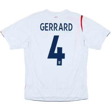2005-07 England Maillot domicile Gerrard #4 - 7/10 - (L)