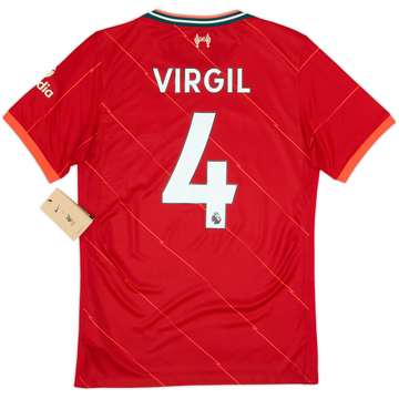 2021-22 Liverpool Maillot domicile Virgil #4 (S)